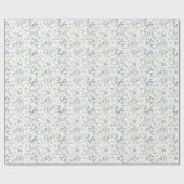 Weiche Wasserfarbe Botanische Vegetation Eukalyptu Geschenkpapier (Flach)