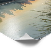 Weiche Wasserfarbe Dreamlandschaft Fotodruck (Ecke)