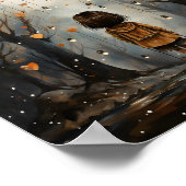 Weiche Wasserfarbe Kleine Girl Whimsical Illustrat Poster (Ecke)