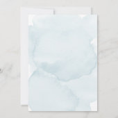 Weiche Wasserfarbe Wash Verzögerung Ändern Sie das Einladung (Rückseite)