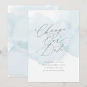 Weiche Wasserfarbe Wash Verzögerung Ändern Sie das Einladung (Vorne/Hinten)