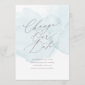 Weiche Wasserfarbe Wash Verzögerung Ändern Sie das Einladung