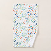 Weiche Wasserfarben Botanisches Muster Illustratio Badhandtuch Set (Handtuch)