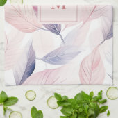 Weiche Wasserfarben hinterlassen benutzerdefiniert Geschirrtuch (Gefaltet)