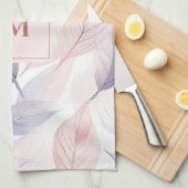 Weiche Wasserfarben hinterlassen benutzerdefiniert Geschirrtuch (Viertel Falte)