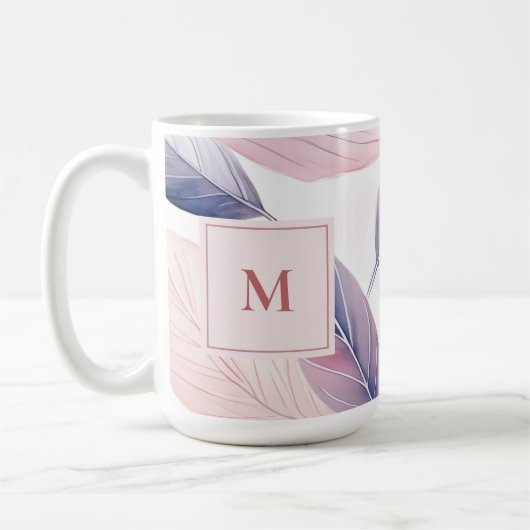 Weiche Wasserfarben hinterlassen benutzerdefiniert Kaffeetasse (Links)