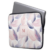 Weiche Wasserfarben hinterlassen benutzerdefiniert Laptopschutzhülle (Vorderseite Links)