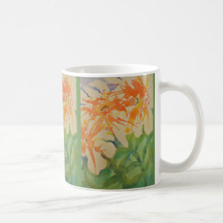 Weiche Watercolor-Blumen Kaffeetasse