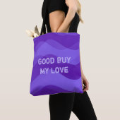 Weiche Waves Muster - Violett + Ihre Ideen Tasche (Von Nahem)