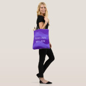 Weiche Waves Muster - Violett + Ihre Ideen Tasche (Am Model)