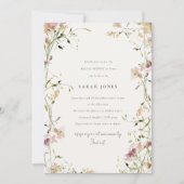 Weiche Weiden Wasserfarben Brautparty Einladung (Vorderseite)