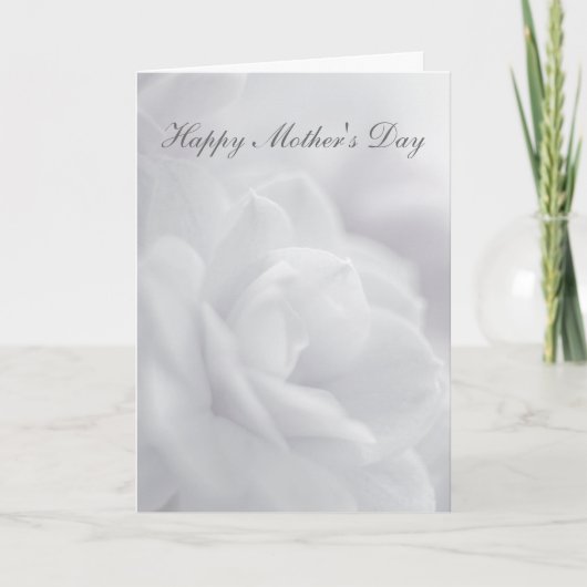 Weiche weiße Blätter ... Karte (Vorderseite)