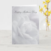 Weiche weiße Blätter ... Karte (Gelbe Blume)