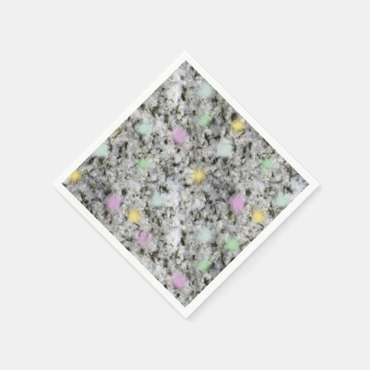 Weiche, weiße Granitpastellpunkte Serviette (Ecke)