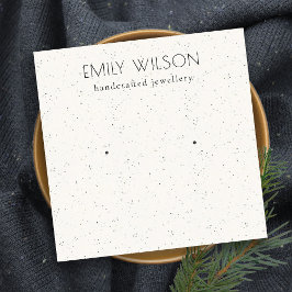 Weiche, weiße Keramik Textur Stuhlvorführung Anzei Quadratische Visitenkarte