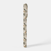 Weiche Weiße Rosen Beige Blumenmuster iPhone Hülle (Rechte Seite)