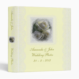 Weiche weiße Rosen, die Foto-Album-Mappe Wedding 2,5 Cm Ordner