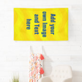 Weiche Wellen Gradienten gelb + Ihre Ideen Banner (Insitu)