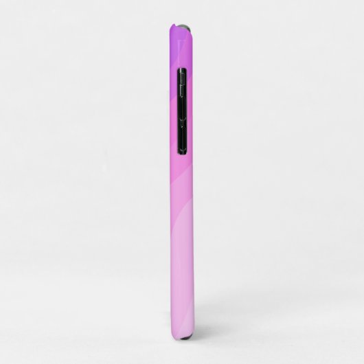 Weiche Wellen rosa lila gürteln minimaler Name Case-Mate iPhone Hülle (Hinten/Links)