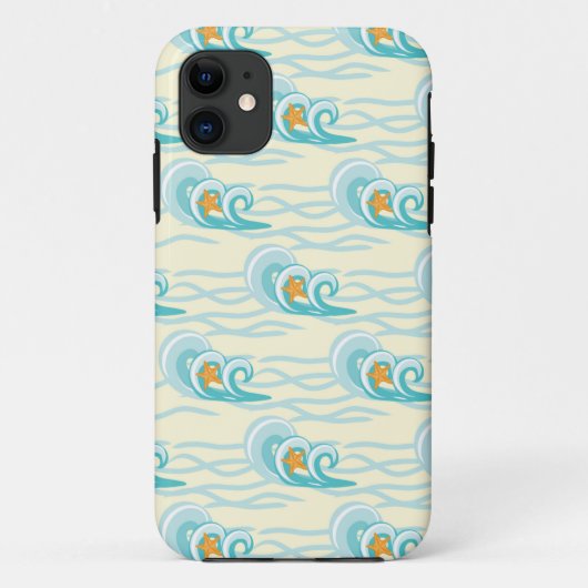 Weiche Wellenmuster Case-Mate iPhone Hülle (Rückseite)