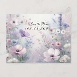 Weiche Wildblume Meadow Daydreams Ankündigungspostkarte