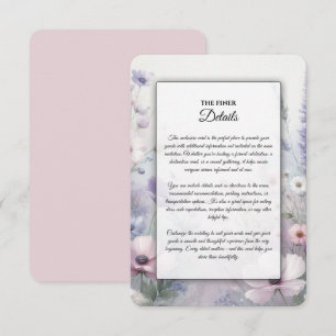 Weiche Wildblume Meadow Daydreams Begleitkarte