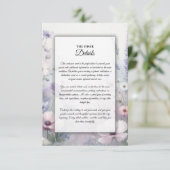 Weiche Wildblume Meadow Daydreams Begleitkarte (Stehend Vorderseite)