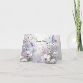 Weiche Wildblume Meadow Daydreams Dankeskarte