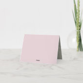 Weiche Wildblume Meadow Daydreams Dankeskarte (Rückseite)