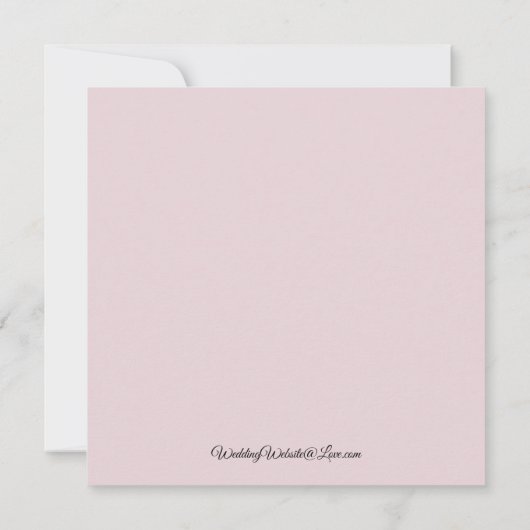 Weiche Wildblume Meadow Daydreams Einladung (Rückseite)