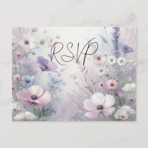 Weiche Wildblume Meadow Daydreams Einladungspostkarte