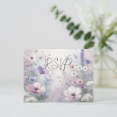 Weiche Wildblume Meadow Daydreams Einladungspostkarte (Stehend Vorderseite)