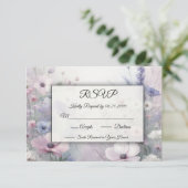 Weiche Wildblume Meadow Daydreams RSVP Karte (Stehend Vorderseite)