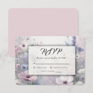 Weiche Wildblume Meadow Daydreams RSVP Karte