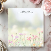 Weiche Wildblume Personalisiert Notizblock