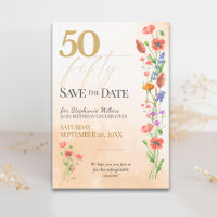 Weiche Wildblumen 50. Geburtstagsfeier