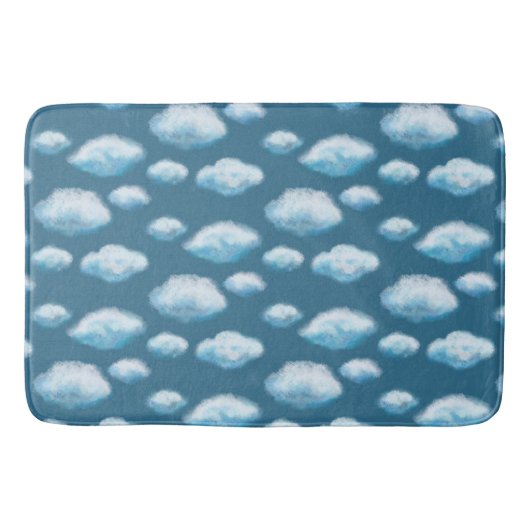 Weiche Wolken Badematte (Vorderseite)