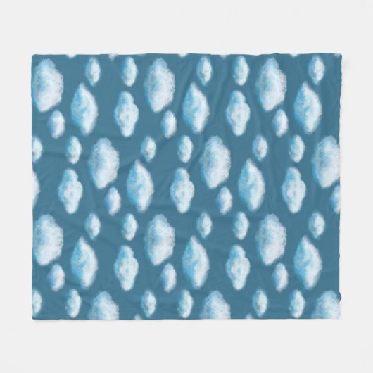 Weiche Wolken Fleecedecke (Vorderseite (Horizontal))