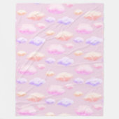 Weiche Wolken Fleecedecke (Vorderseite)