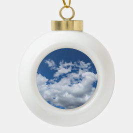 Weiche Wolken Keramik Kugel-Ornament