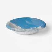 Weiche Wolken Pappteller (Gewinkelt)