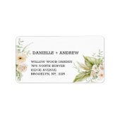 Weiche, zarte Pampas-GrassWedding Adressaufkleber (Vorne)