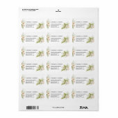 Weiche, zarte Pampas-GrassWedding Adressaufkleber (Vorne)