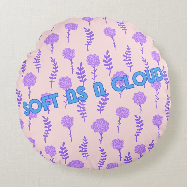 WEICHEN ALS KLOUD RUNDES KISSEN (Vorderseite)