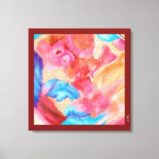 WEICHEN ALS STEIN LEINWANDDRUCK (Vorderseite)