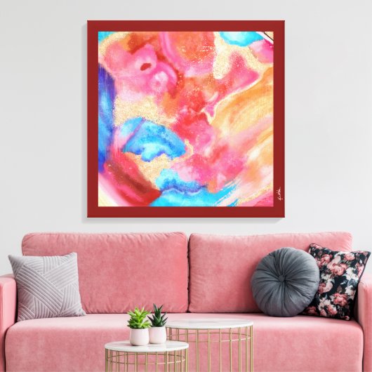 WEICHEN ALS STEIN LEINWANDDRUCK (Insitu (Wohnzimmer))