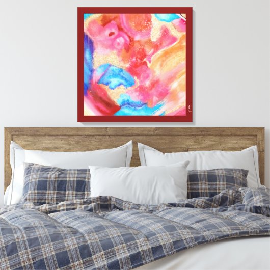 WEICHEN ALS STEIN LEINWANDDRUCK (Insitu (Schlafzimmer))