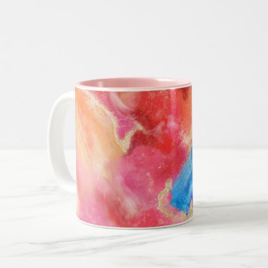 WEICHEN ALS STEIN ZWEIFARBIGE TASSE (Vorderseite Links)