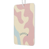 Weicher Abstrakter, Bio Personalisierter Name Autolufterfrischer (Links)