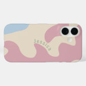 Weicher Abstrakter, Bio Personalisierter Name Case-Mate iPhone Hülle (Rückseite (Horizontal))